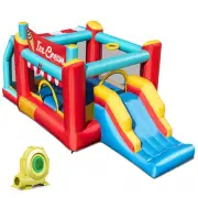 Costway5-in-1 Ice Cream Jumping Castle Inflatable Bounce House with Blower