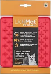 LickiMat Mini Classics - Interactive Pet Feeding Mat for Dogs, Slow Feeder with Modern Design, Enrichment for Family Bonding and Anxiety Relief