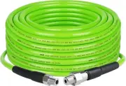 Kink Resistant Power Washer Hose 100 FT 1/4 Inch 4000 PSI, Sewer Jetter Kit