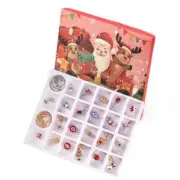 Charm Bracelet Advent Calendar 24 Days of Jewellery Surprises Gift for Girls