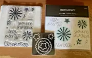 CTMH Z3951 THIN CUTS & C1893 STARS & SPARKLERS ~ Celebrate, let's party