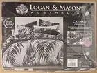Logan & Mason Cayman Charcoal Quilt Cover Set - DOUBLE BED