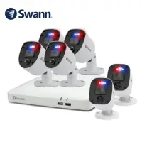 在飛比找momo購物網優惠-【Swann】8路DVR+4+2*FHD AOC監控組