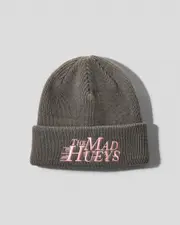 [The Mad Hueys] The Mad Hueys Women's Speeding Hueys Relaxed Beanie Hat in Charcoal Grey One Size Charcoal Grey
