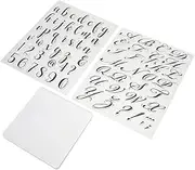 MAGICLULU 1 Set Silicone Fondant Letter Stamp Baking Mold for Cake Cookies Pastries Safe Alphabet Imprint Tool for Fondant Decorating Baking Enthusiasts