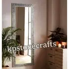 Blossom Full-Length Mother of Pearl Mirror | 66"x24" | Handmade Luxury Wall Deco