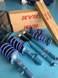 在飛比找Yahoo!奇摩拍賣優惠-KYB NEW SR藍筒 搭配TS短彈簧總成套件 MAZDA