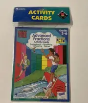 Advanced Fractions Activity Cards - Grades 3-6 Learning Resources New/Old Stock