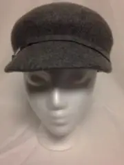 Nine West Wool Felt Newsboy Cap Hat One Size #4370 Grey NWT