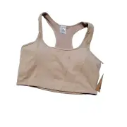 NWT Bearpaw Outdoors Beige Crop Tank with Built- In Bra Size Medium
