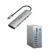 TOTU 18-in-1 Thunderbolt 3 Docking Station(8K DP)& 7 in 1 4K HDMI USB C Hub
