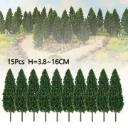 Green Plastic Model Trees Ideal for Model Train Layout and Scene Decoration