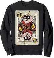 Disney Pixar Incredibles 2 Jack-Jack Hearts Playing Card Sweatshirt