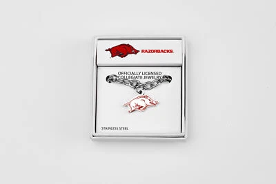Arkansas Razorbacks Stainless Steel Bracelet