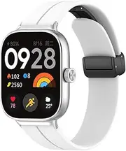 Watch Bands Watch Straps for Redmi Watch 4 for (Xiao-mi) Band 8 Pro Replacement Strap (Mag-netic) Folding Buckle Comfortable Replacment Sport Watch for Redmi Watch 4 for (Xiao-mi) Band 8 Pro