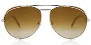 DIFF Koko gold+brown gradient flash lens Men's Sunglasses Gold Size 63