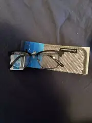 Foster Grant "Perkins" Pop of Power Men's Blue Light Reading Glasses +1.25