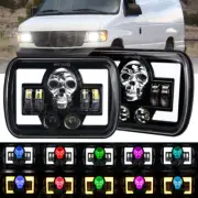 2x RGB 5x7 7x6 Sealed Beam LED Headlight For Chevy Express Cargo Van GMC Savana (for: Peugeot)