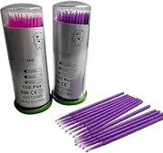 Micro Applicator Brushes, Disposable Eye Extension Brushes, Micro Make Up Mascara Brushes, Oral and Dental, Colour Pink