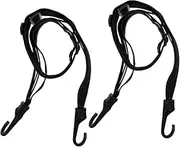 NOLITOY 2pcs Outdoor Bungee Cords High Elastic Motorcycle Helmet Securing Straps with Dual Hooks for Luggage and Gear for Travel and Outdoor Activities