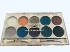 Claire's 10 Eyeshadow Palette Sparkle Glitter blue purple white silver gold NEW