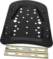 PRETYZOOM 1Set Black Motorcycle Rear Luggage Rack Base Plate Adapter for Electric Scooter Mini Bike Heavy Duty Kickstand Support User Friendly Installation Secure Mounting
