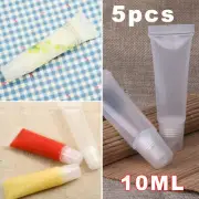 10ML Tubes Plastic Makeup Containers Tools Refillable Clear Empty Lip Gloss Balm