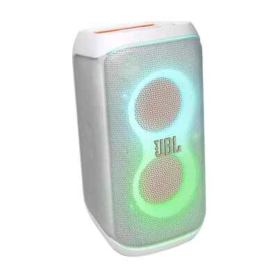 JBL PartyBox Club 120 White Portable Splash Proof Speaker MIC Guitar Inputs