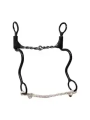 Dutton Bits 2 Piece Twisted Wire Snaffle Long Calvary Shank