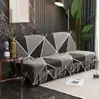 Sofabed Cover with Hem Skirt Elastic Sofa Cover for Sofa Without Armrest Bench