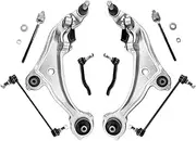 8pcs Front Lower Control Arm Stabilizer Bar Link Tie Rod Suspension Kit Compatible For Nissan Altima 2007 2008 2009 2010-2013