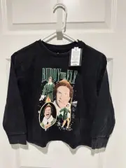 New Boy's Buddy The Elf Christmas Graphic T-Shirt Art Class Black Wash Sz Small
