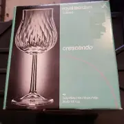 Vintage Set Of 4 Royal Leerdam Tulip Crescendo Wine Glasses 12 1/2 Oz.