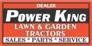 POWER KING LAWN GARDEN TRACTOR DEALER VINTAGE SIGN REMAKE ALUMINUM SIZE OPTIONS