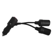 12V/24V Two-Way Splitter with Switch for Car Accessories