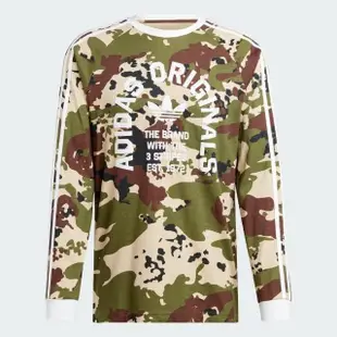 【adidas 愛迪達】上衣 男款 長袖上衣 運動 三葉草 亞規 CAMO LS CALI HF 迷彩 IS2921