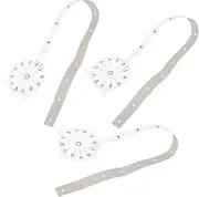 MERRYHAPY 3PCS Frameless Wall Clock Assembly Kit with Graduated Paper Ruler for Accurate Scale Placement for Home Decor Classroom and Office Use