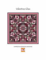CM Designs Cross Stitch Chart - Valentine Glass