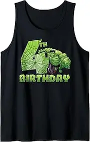 [Marvel] Avengers Hulk Smash 4th Birthday Tank Top