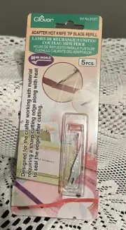 CLOVER #9107 ADAPTER HOT KNIFE TIP BLADE REFILL (5 PIECES) FOR MINI IRON II