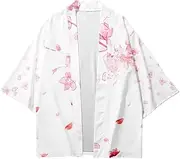 [Souchi] Kimono Japan Yukata Cosplay Costume Women Men Cool Casual Coat 16 S