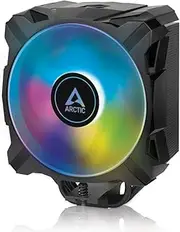 ARCTIC Freezer i35 A-RGB - Single Tower CPU Cooler with A-RGB, Intel Specific, Pressure Optimized 120 mm P-Fan, 200-1700 RPM, 4 Heat Pipes, incl. MX-5 Thermal Paste - Black