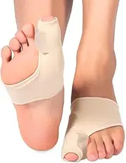 Bunion Corrector for Women and Men, Bunion Relief Sleeves Bunion Socks Splints Pads Protector Brace Cushions Big Toe Straightener Foot Support Sleeve with Gel Pad Separator Spacer for Day and Night (Colour of skin, S)