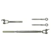 99 pack - Stainless Steel 316 DIY Wire Rope Balustrade Kit Jaw Swage Turnbuckle