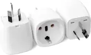 3PCS Europe to AU Plug Adapter, EU to AU International Power Adapters, European