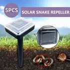 5pcs Snake Repeller Solar Powered Ultrasonic Mole Mice Pest Rodent Rat Repellent