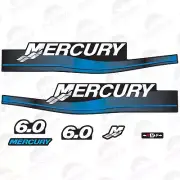 Mercury 6hp 2 stroke outboard decals/sticker kit Blue