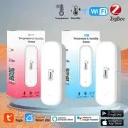 Tuya WIFI/ZigBee Smart Temperature And Humidity Sensor Battery Powered ZigBee