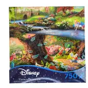 Disney Thomas Kinkade Alice in Wonderland Puzzle 750 Piece Rabbit Tweedle Dee
