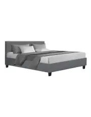[Artiss] Neo Bed Frame Queen Double King Single Size in Grey